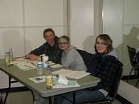 2009 March 8; Russell's daughters Caitlin + Chantal participating in the Food Safe course